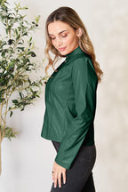 Women Classic Neck Zip-Up Jacket For Everyday Wear Elegant Girls Jacket Stevvex