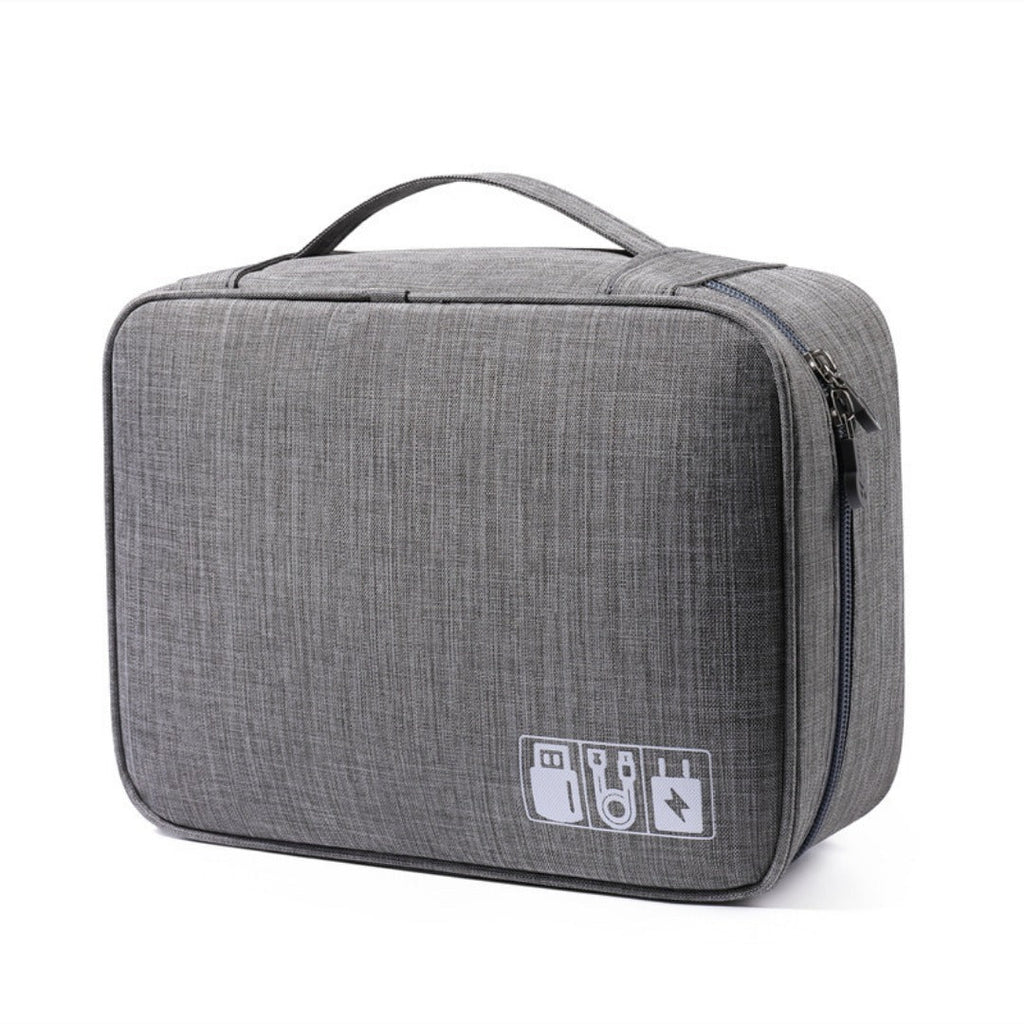 Data cable storage bag, large-capacity grid charger storage bag, mobile hard disk, earphone bag, travel portable waterproof digital bag. - SJB-DIAMOND ELITES