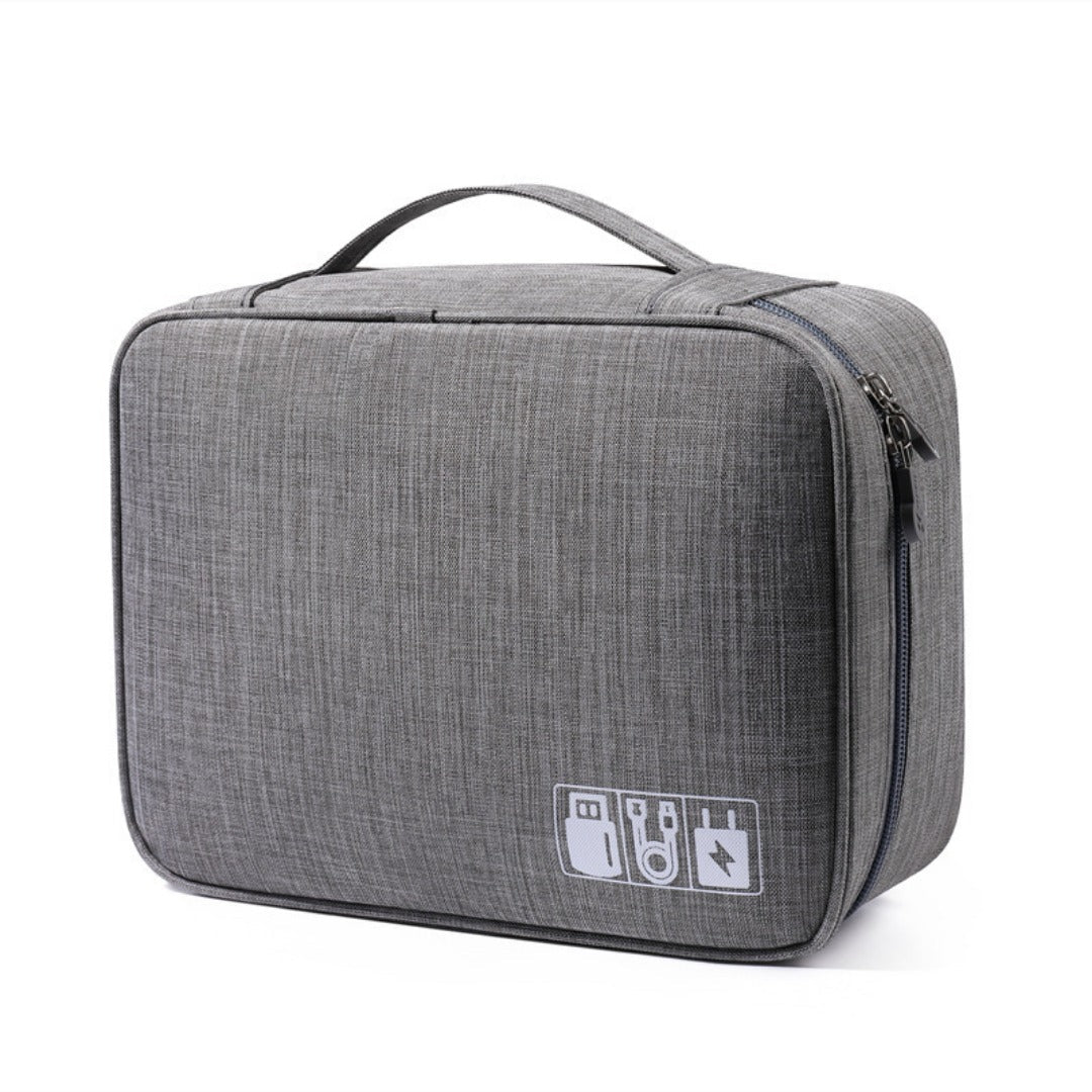 Data cable storage bag, large-capacity grid charger storage bag, mobile hard disk, earphone bag, travel portable waterproof digital bag. - SJB-DIAMOND ELITES