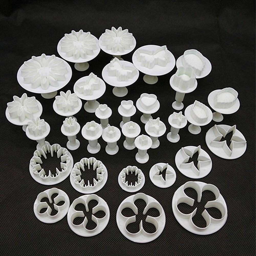 33pcs Fondant Cutter Cake Tools Cookie Mold Biscuit Mould Craft 3D Bakeware Sets New Baking Mold Pastry Fondant Cake Decorating Sugarcraft Cookie Cutter Tools Mold Durable Cake Mould For Cookies Stevvex