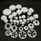 33pcs Fondant Cutter Cake Tools Cookie Mold Biscuit Mould Craft 3D Bakeware Sets New Baking Mold Pastry Fondant Cake Decorating Sugarcraft Cookie Cutter Tools Mold Durable Cake Mould For Cookies Stevvex