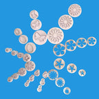 33pcs Fondant Cutter Cake Tools Cookie Mold Biscuit Mould Craft 3D Bakeware Sets New Baking Mold Pastry Fondant Cake Decorating Sugarcraft Cookie Cutter Tools Mold Durable Cake Mould For Cookies Stevvex