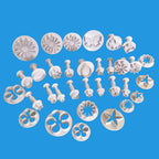 33pcs Fondant Cutter Cake Tools Cookie Mold Biscuit Mould Craft 3D Bakeware Sets New Baking Mold Pastry Fondant Cake Decorating Sugarcraft Cookie Cutter Tools Mold Durable Cake Mould For Cookies Stevvex
