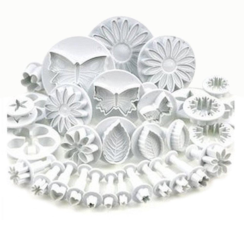 33pcs Fondant Cutter Cake Tools Cookie Mold Biscuit Mould Craft 3D Bakeware Sets New Baking Mold Pastry Fondant Cake Decorating Sugarcraft Cookie Cutter Tools Mold Durable Cake Mould For Cookies Stevvex