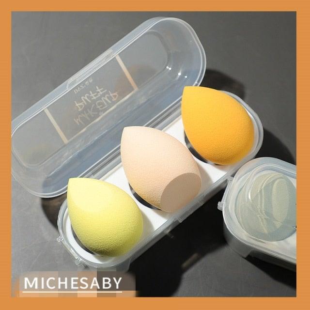 3/4 Piece Set Of Makeup Sponge Healthy Latex Soft Sponge Wet And Dry Set Beauty Makeup Tool Colorful Makeup Sponges Set For Womens Stevvex