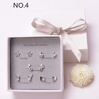 Simple alloy earring set Pi-Mart