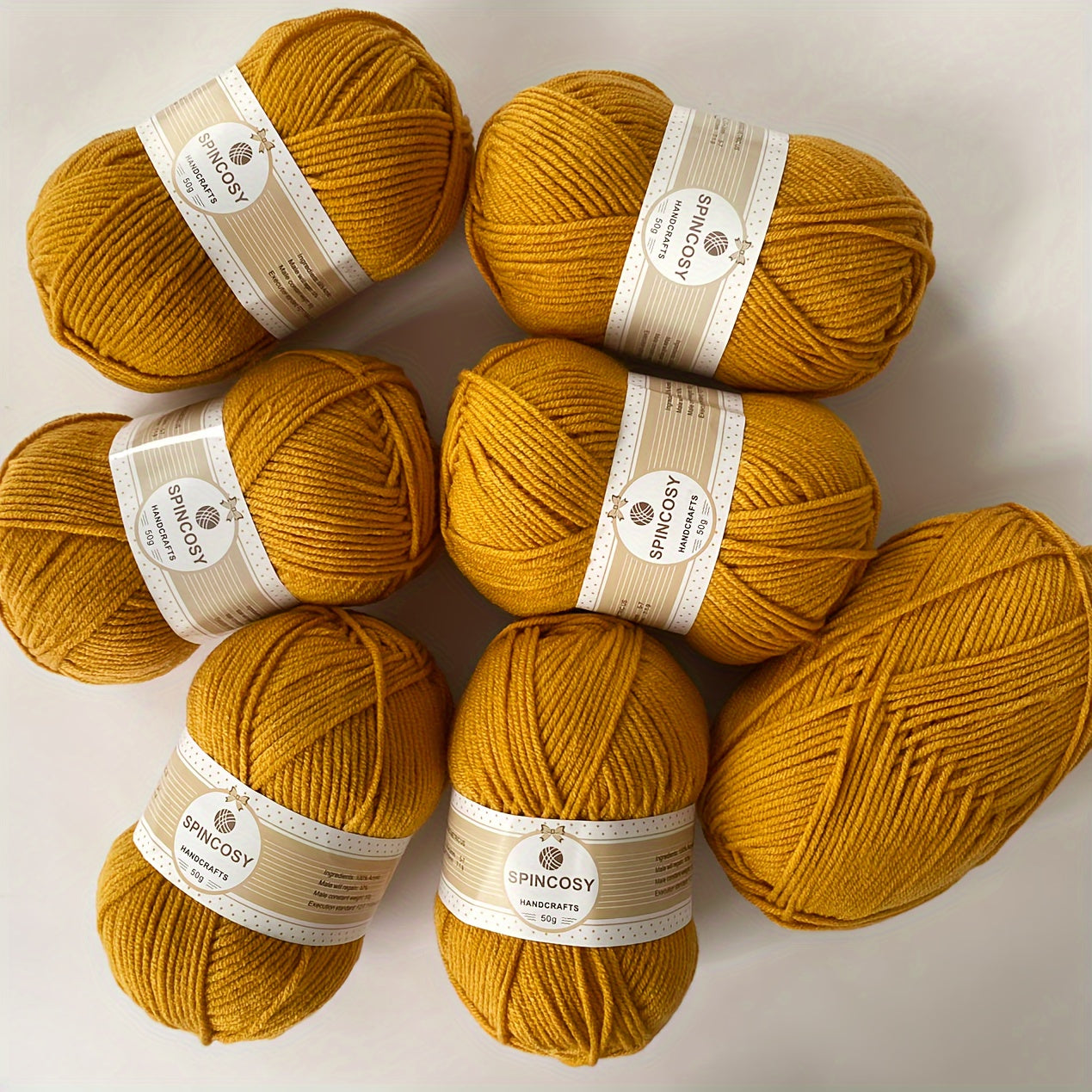 6pcs 4 Layers Hand-woven Crochet Yarn, Soft And Comfortable, 100% Acrylic Yarn, Suitable For DIY Crocheting And Knitting Scarf, Sweater, Shawl, Blanket, 1.76oz/pc