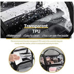 Portable vanity case transparent cosmetic bag, toilet bag storage bag, cosmetic bag transparent bag, Transparent Cosmetic Bag, - SJB-DIAMOND ELITES