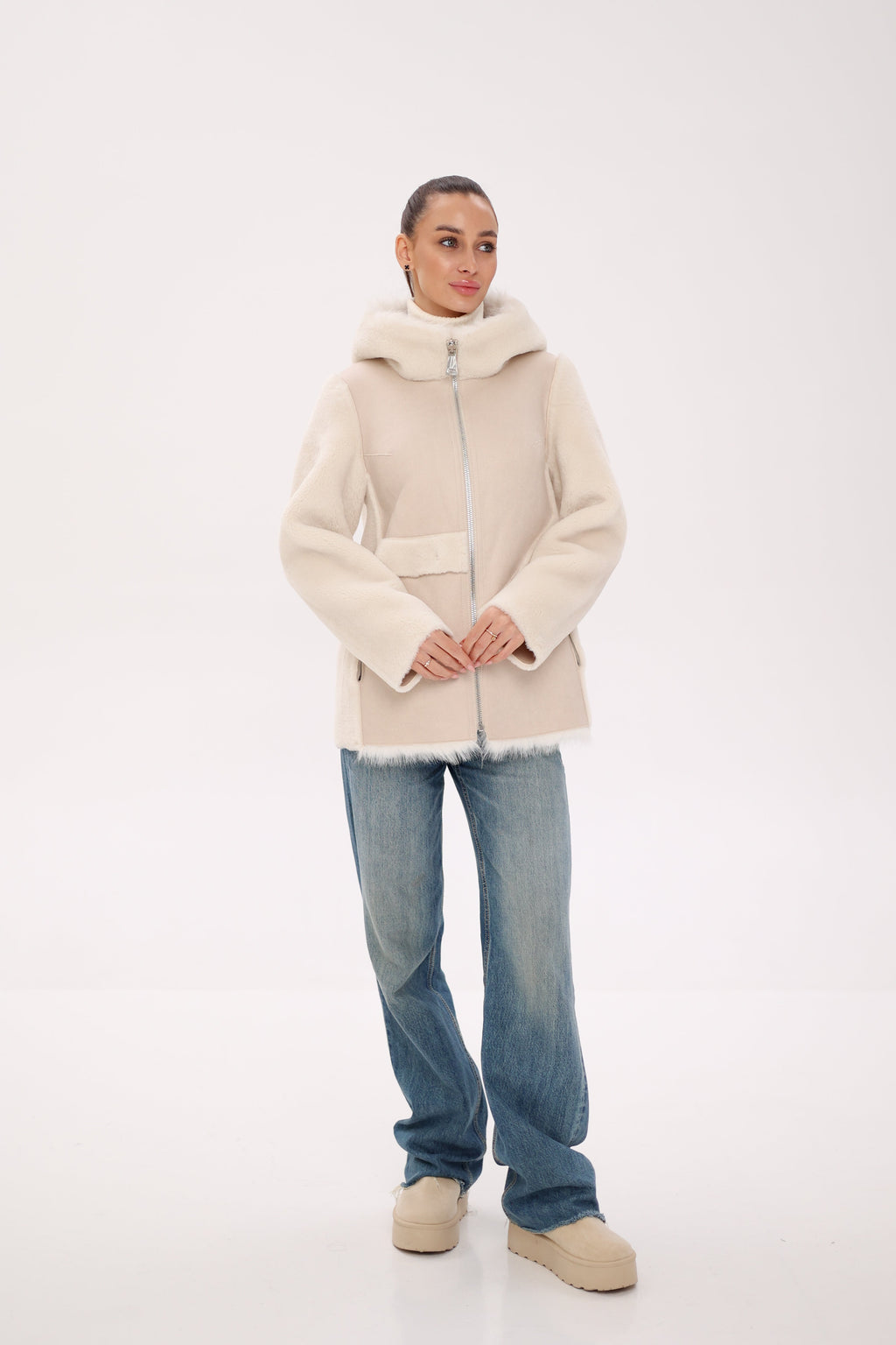 ⇆ Reversible Hooded Wool Blend Jacket - SJB-DIAMOND ELITES