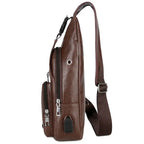 USB Portable Charging Chest Bag Messenger Bag - SJB-DIAMOND ELITES