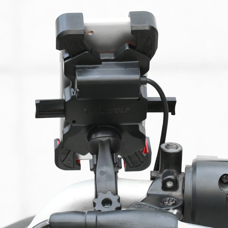 Motorcycle Mobile Phone Stand Shockproof Car Holder Pi-Mart