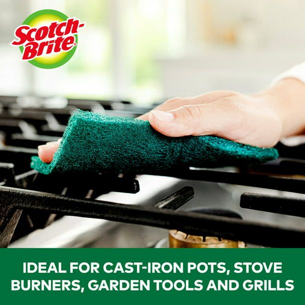 Scotch-Brite Heavy Duty Scour Pads, 6 Scouring Pads EasyOptionXY LLC