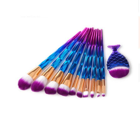 Makeup Brush Make-up Tool Mermaid DiamondGrindDiamond Combination GUJHUI Pi-Mart
