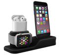 Mobile Phone Watch Headset Three-in-one Charging Stand Base Silicone Iwatch Charging Stand Pi-Mart