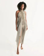 Sheer Beige Swimsuit Cover Up