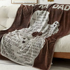 NEWLIGHTURE 1pc Gifts Blanket For Dad From Daughter, Ideal Gifts For Dad, Flannel Throw Blanket, Air Conditioning Blanket Nap Blanket For All Seasons Lootquake LLC