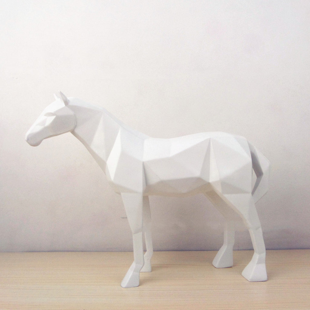 Geometric horse ornaments simple home accessories Lootquake LLC