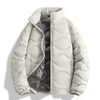 Men's Down Jacket Winter 90 White Duck Down Stand Collar Thickened Graphene Warm Jacket Coat Women Pi-Mart