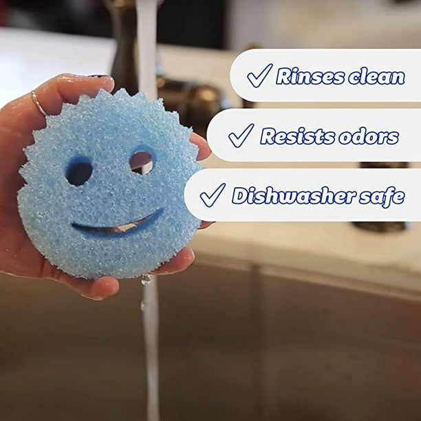 Scrub Daddy Colors Non-Scratch Flex Texture Sponge, Multi-Color, 3 Ct