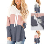 Collared drawstring hooded pocket hoodie Pi-Mart