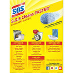 S.O.S Steel Wool Dish Scrubber Pads, 18 Pack