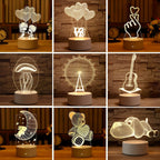3D Table Night Lamp - SJB-DIAMOND ELITES
