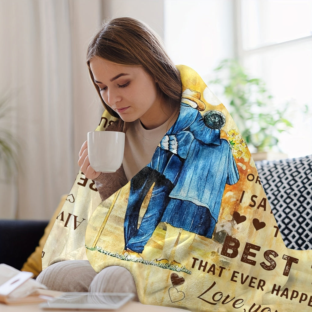 Valentine's Day Gifts For Wife, Wedding Anniversary, Romantic Gifts For Wife, Throw Blanket