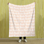 1pc Personalized Soft Flannel Blanket with Custom Name - Cozy Sofa Blanket for Son or Daughter, Unique Gift Idea with TV Blanket Function, Plush and Warm for Chilly Nights