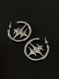 Korean Fashion Star Cross Earrings Pi-Mart