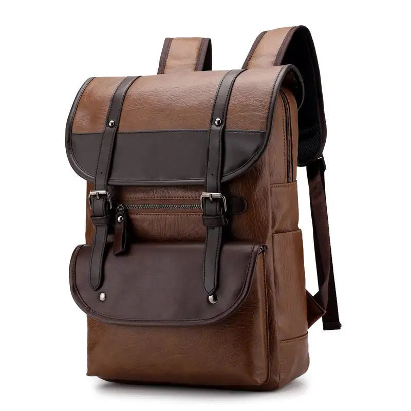 New PU waterproof backpack student computer bag Lootquake LLC