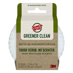 Scotch-Brite Greener Clean Recycled Scrubbing Circles, 3 Scrubbers
