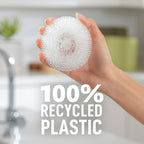 Scotch-Brite Greener Clean Recycled Scrubbing Circles, 3 Scrubbers