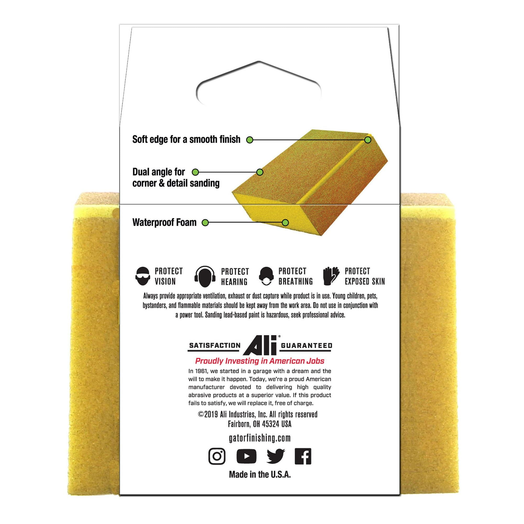 Gator Angled 220/320 Grit Sanding Sponge EasyOptionXY LLC