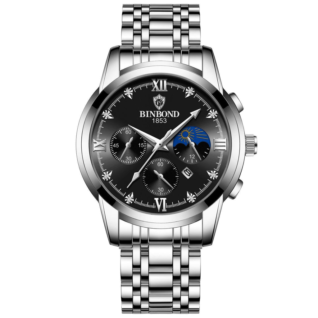 Waterproof Luminous Calendar Men's Fashion Genuine Leather Watch Pi-Mart