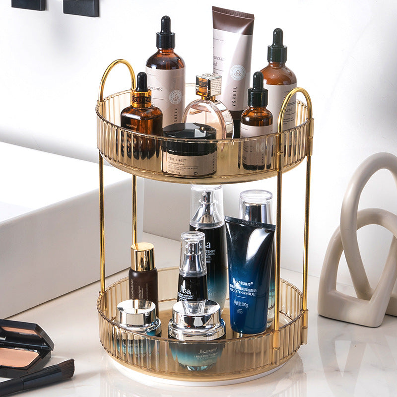 Bathroom Cosmetics Rotating Storage Rack Desktop Pi-Mart