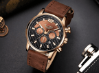Mens Waterproof Sport Watch With Chronometers Day View And Cross-Matte Background Modern Man Watch Stevvex