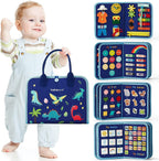 New Busy Book Children's Busy Board Dressing And Buttoning Learning Baby Early Education Preschool Sensory Learning Toy Pi-Mart