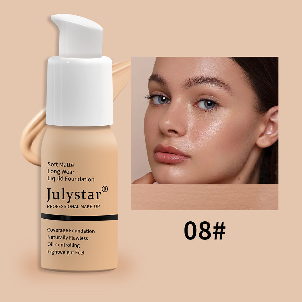 Waterproof Lasting Non Take Off Makeup Concealer Liquid Foundation Beauty Makeup Pi-Mart