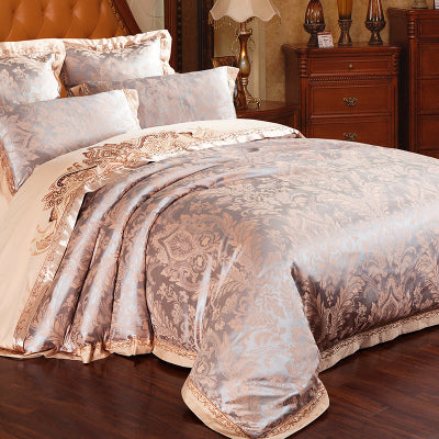 Four-piece Bed Full Cotton 1.5m1.8m Linen And Duvet Cover Pi-Mart