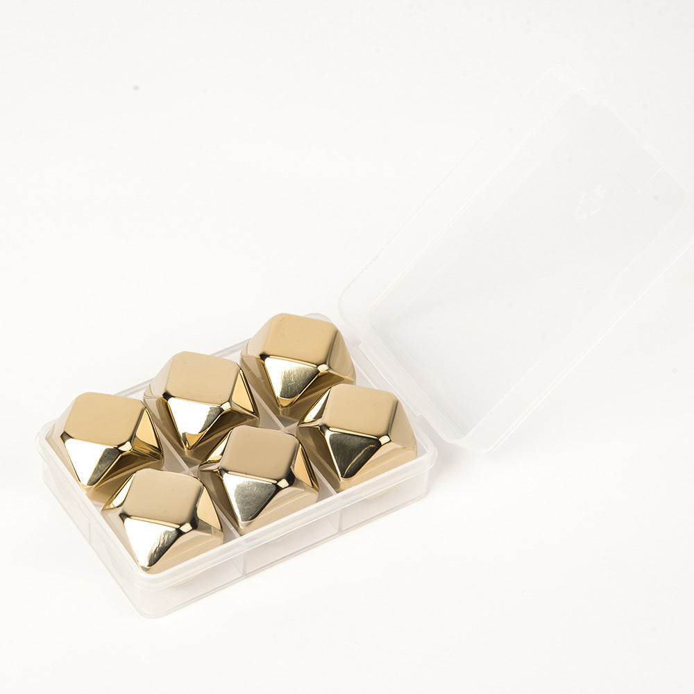 Stainless Steel Ice Cube Rhombus Quick-frozen Cold Wine Pi-Mart