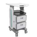 Mobile Medical Trolley Cart Enlarged Tabletop Double Drawer Multifunctional Medical Cart for Beauty Salon Clinic - SJB-DIAMOND ELITES