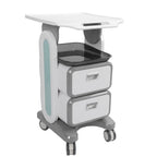 Mobile Medical Trolley Cart Enlarged Tabletop Double Drawer Multifunctional Medical Cart for Beauty Salon Clinic - SJB-DIAMOND ELITES
