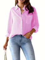 Classic Striped Casual, Business, Versatile Four Seasons Can Wear A Long-sleeved Shirt. - SJB-DIAMOND ELITES