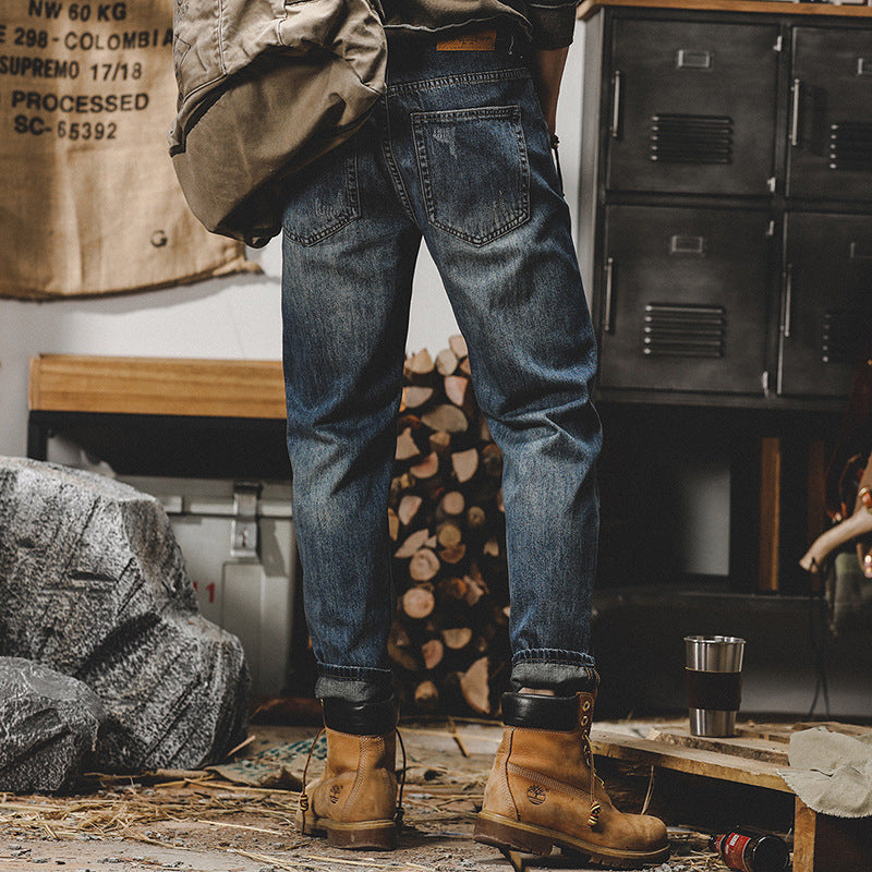 American Retro Autumn Jeans Men Lootquake LLC