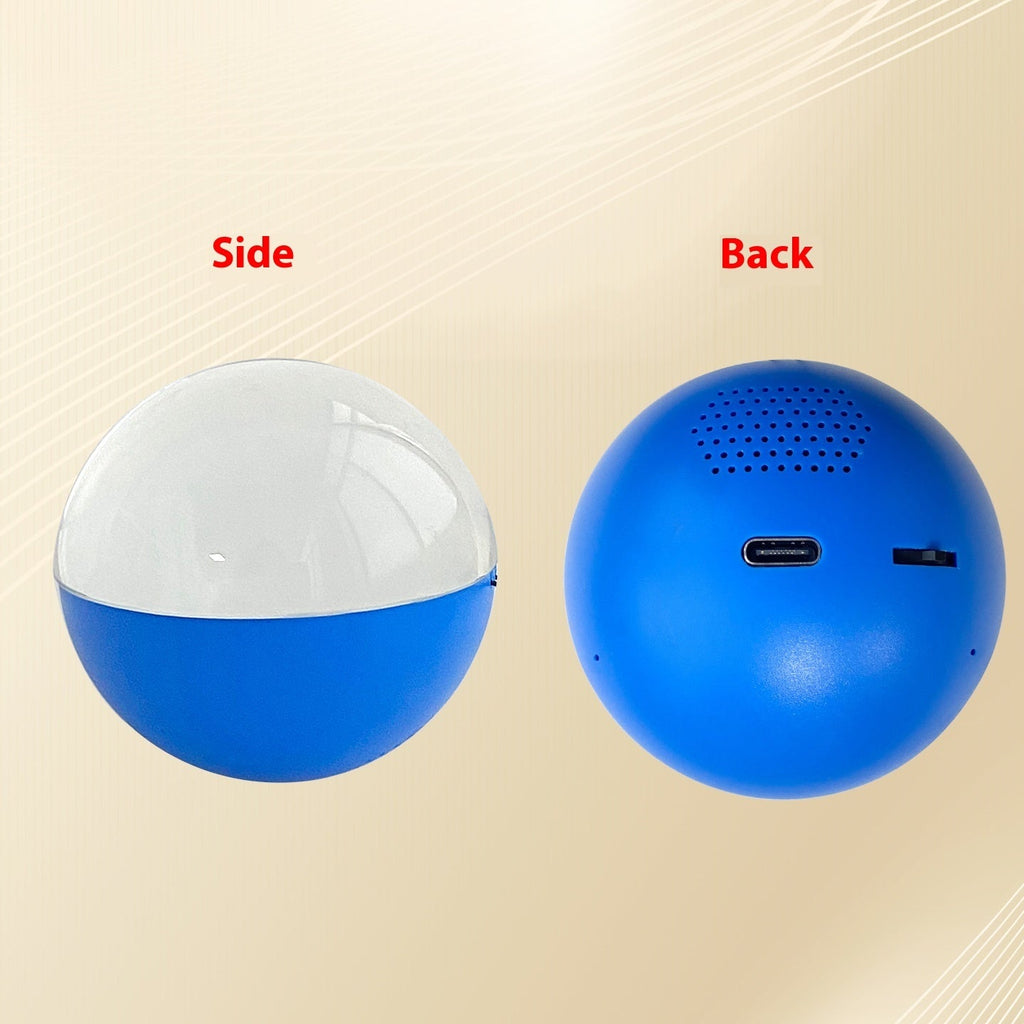 Fashionable And Personalized Electronic Ball Video Player 3D Video Crystal Ball DIY Memory Art Glass Ball Lamp Spherical Pixel Display 2.7inchs Screen 4GB Videos Player For Gift Pi-Mart