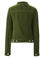 Casual Button-Up Long Sleeve Jacket with Chest Pockets and Relaxed Fit Stevvex