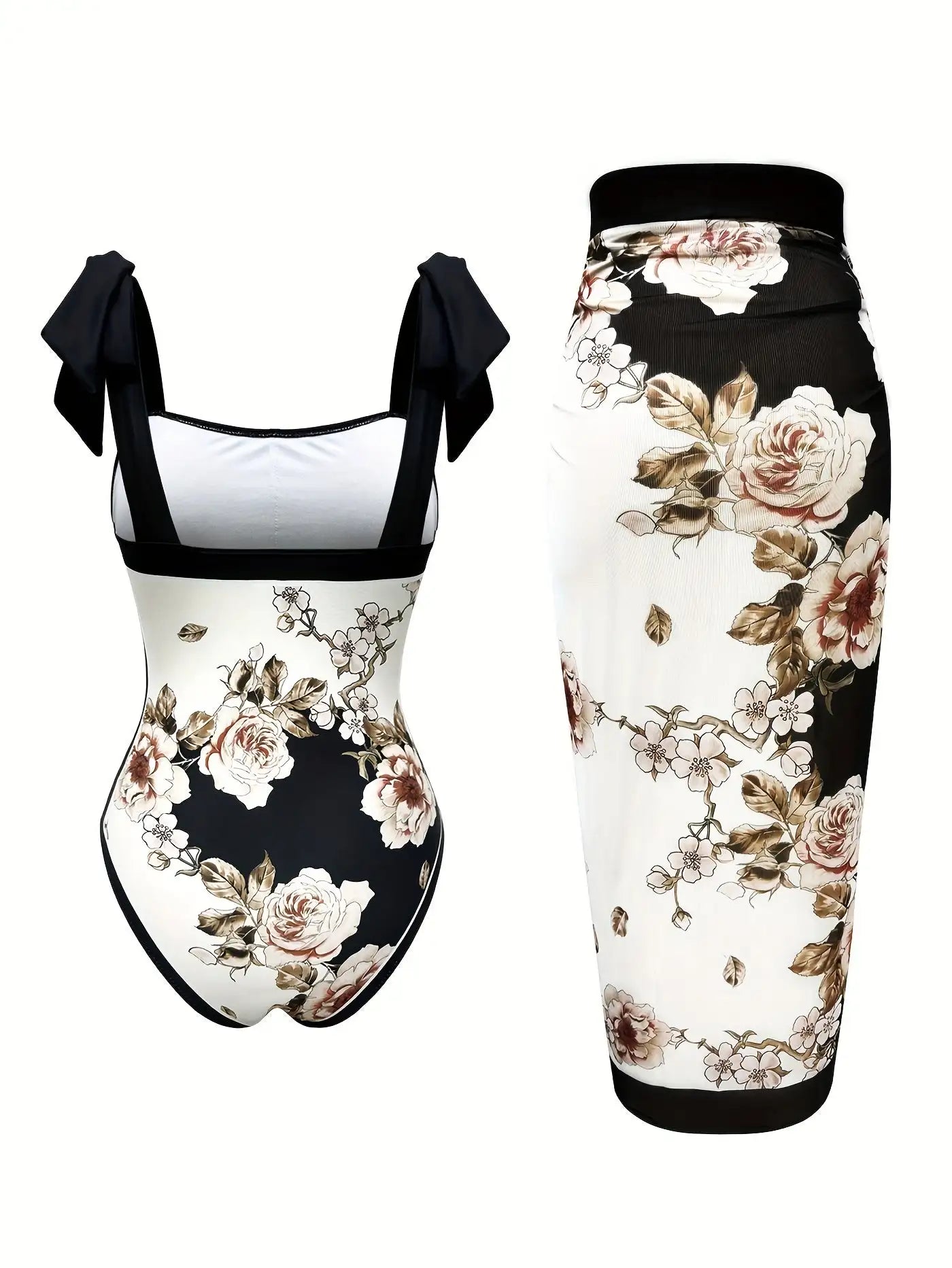 Women's Two-piece Casual Swimsuit P96 Black - SJB-DIAMOND ELITES