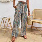 Bohemia Print Fashion Women's Wide-legged Pants Lootquake LLC