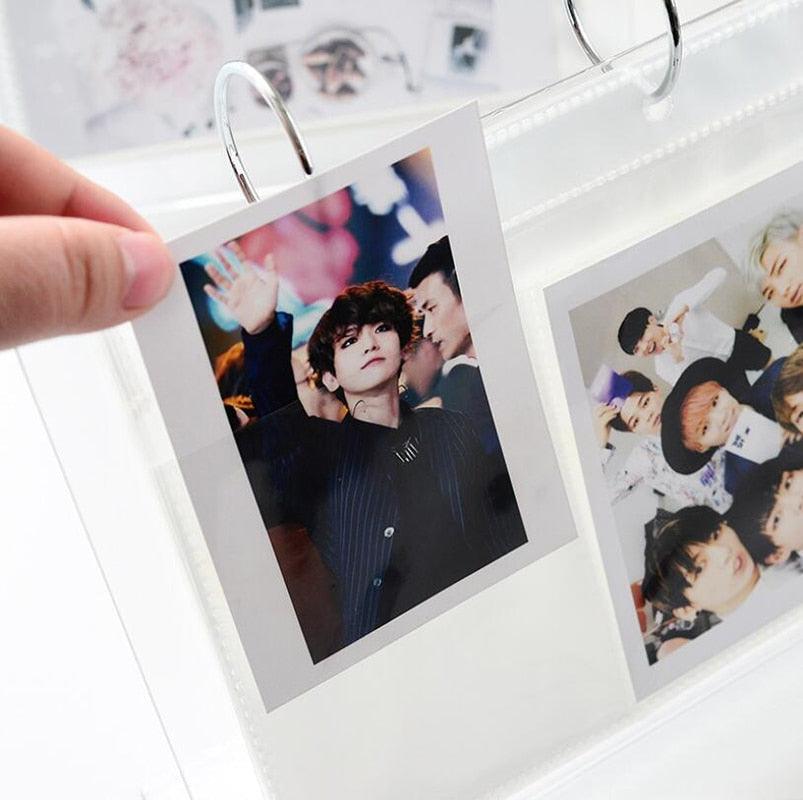 3/5 inch Desktop Photo Album Acrylic Polaroid Instax loose leaf Photo Album Home Decoration Star Postcard Collect Photo Albums Birthday Gift Family Scrapbook Albums Family Anniversary Gift For Couple Stevvex