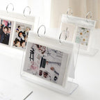 3/5 inch Desktop Photo Album Acrylic Polaroid Instax loose leaf Photo Album Home Decoration Star Postcard Collect Photo Albums Birthday Gift Family Scrapbook Albums Family Anniversary Gift For Couple Stevvex